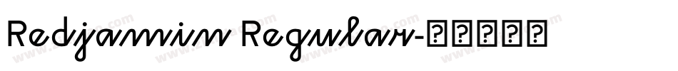 Redjamin Regular字体转换